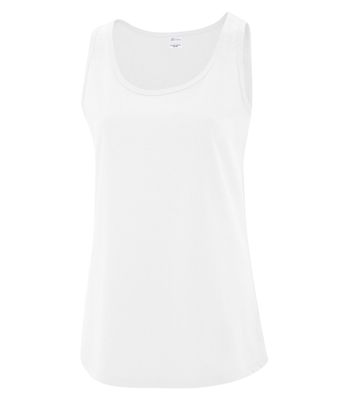 ATC Everyday Cotton Ladies Tank - WHITE