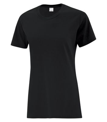 ATC Everyday Cotton Ladies Tee - BLACK