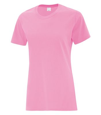 ATC Everyday Cotton Ladies Tee - CANDY PINK