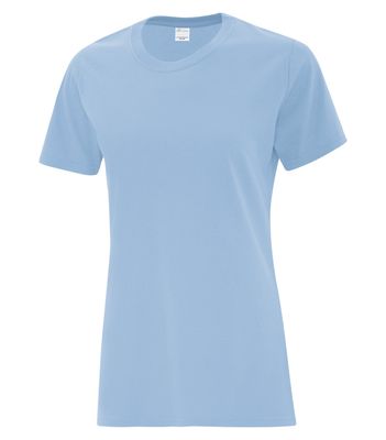ATC Everyday Cotton Ladies Tee - LIGHT BLUE
