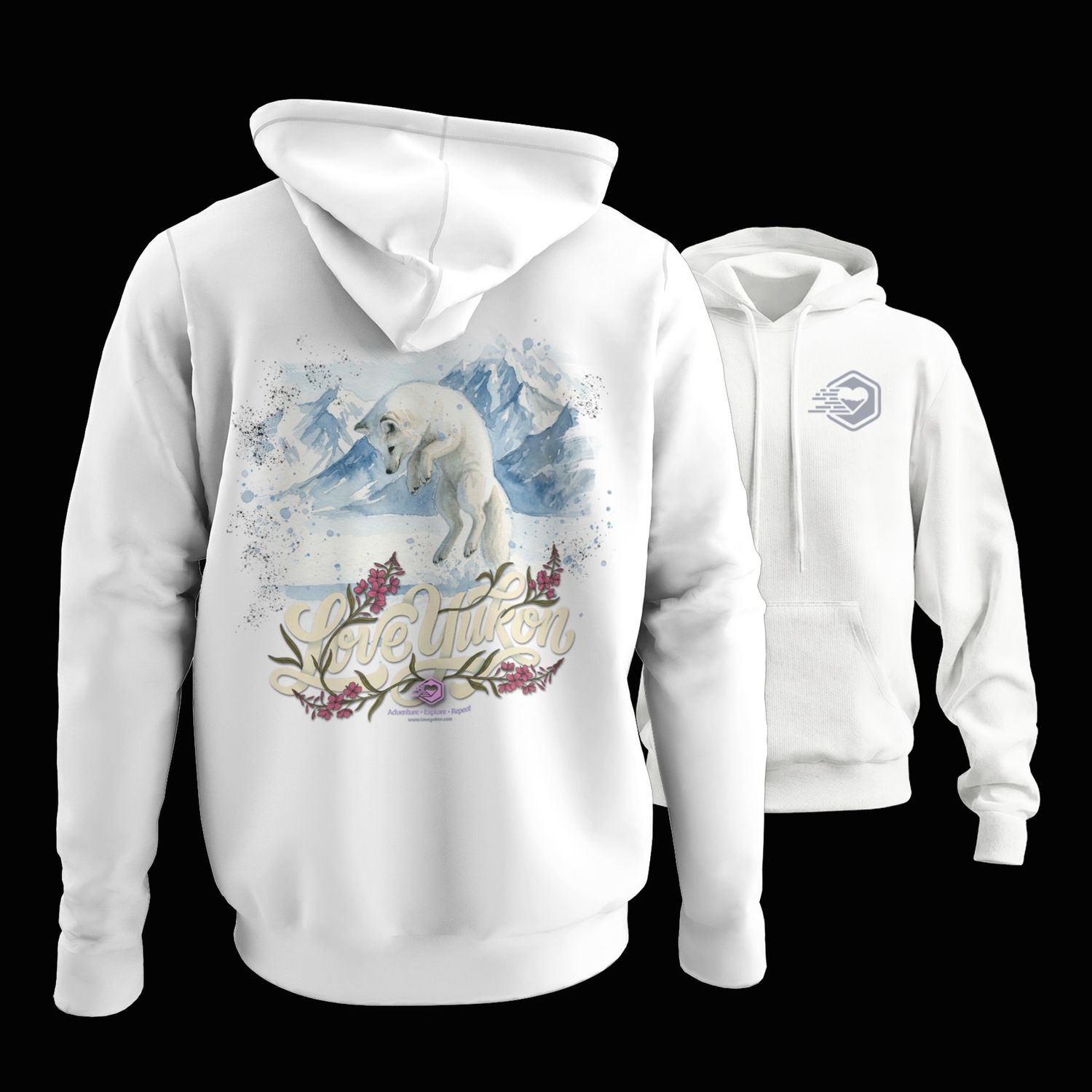 Love Yukon - Arctic Fox, Colour: White, Size: Small