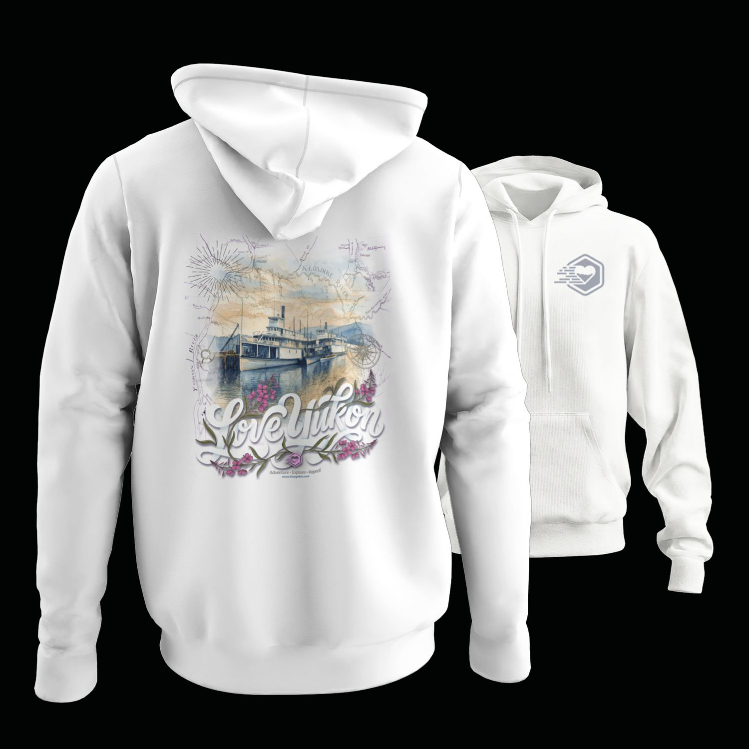 Love Yukon - The Tutshi, Colour: White, Size: Small