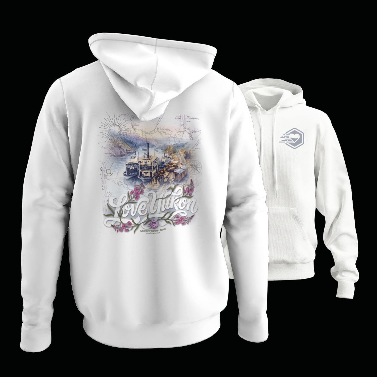 Love Yukon - Canyon City, Colour: White, Size: Small