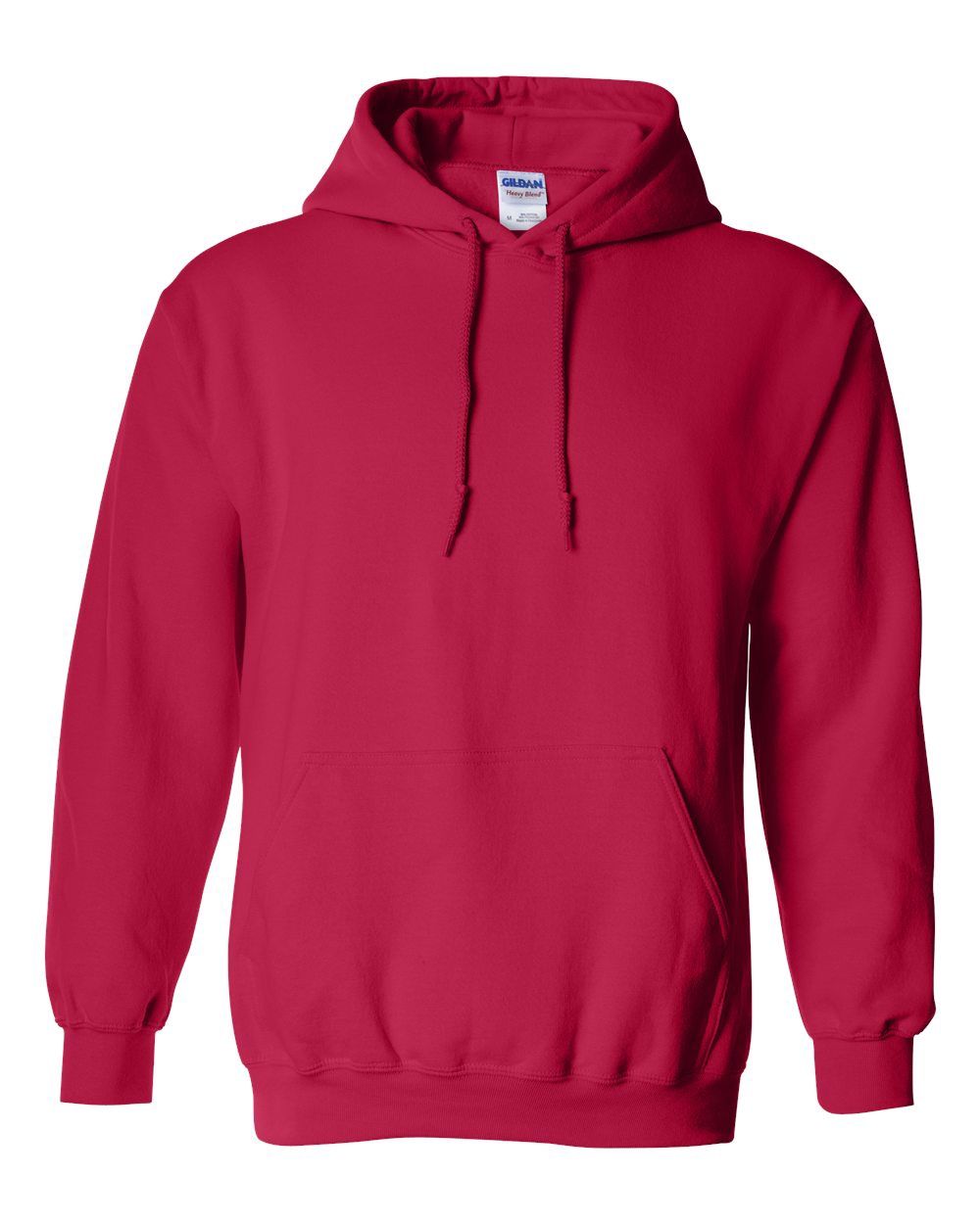 Gildan 50/50 Hoodie - CHERRY RED, Print Options: No Print, Size: XS