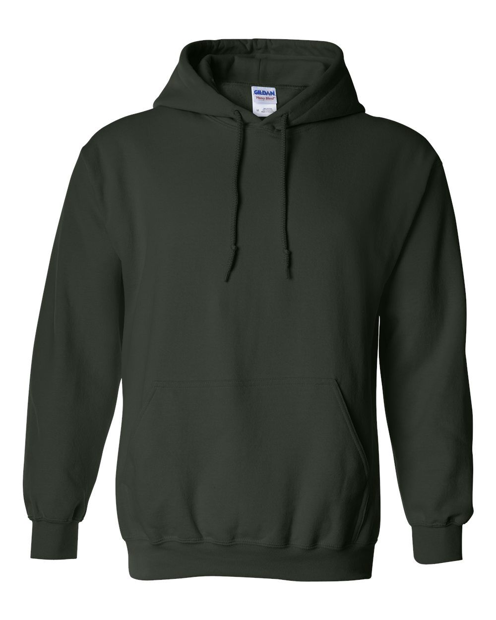 Gildan 50/50 Hoodie - FOREST, Print Options: No Print, Size: XS