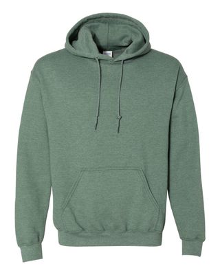 Gildan 50/50 Hoodie - HEATHER DARK GREEN