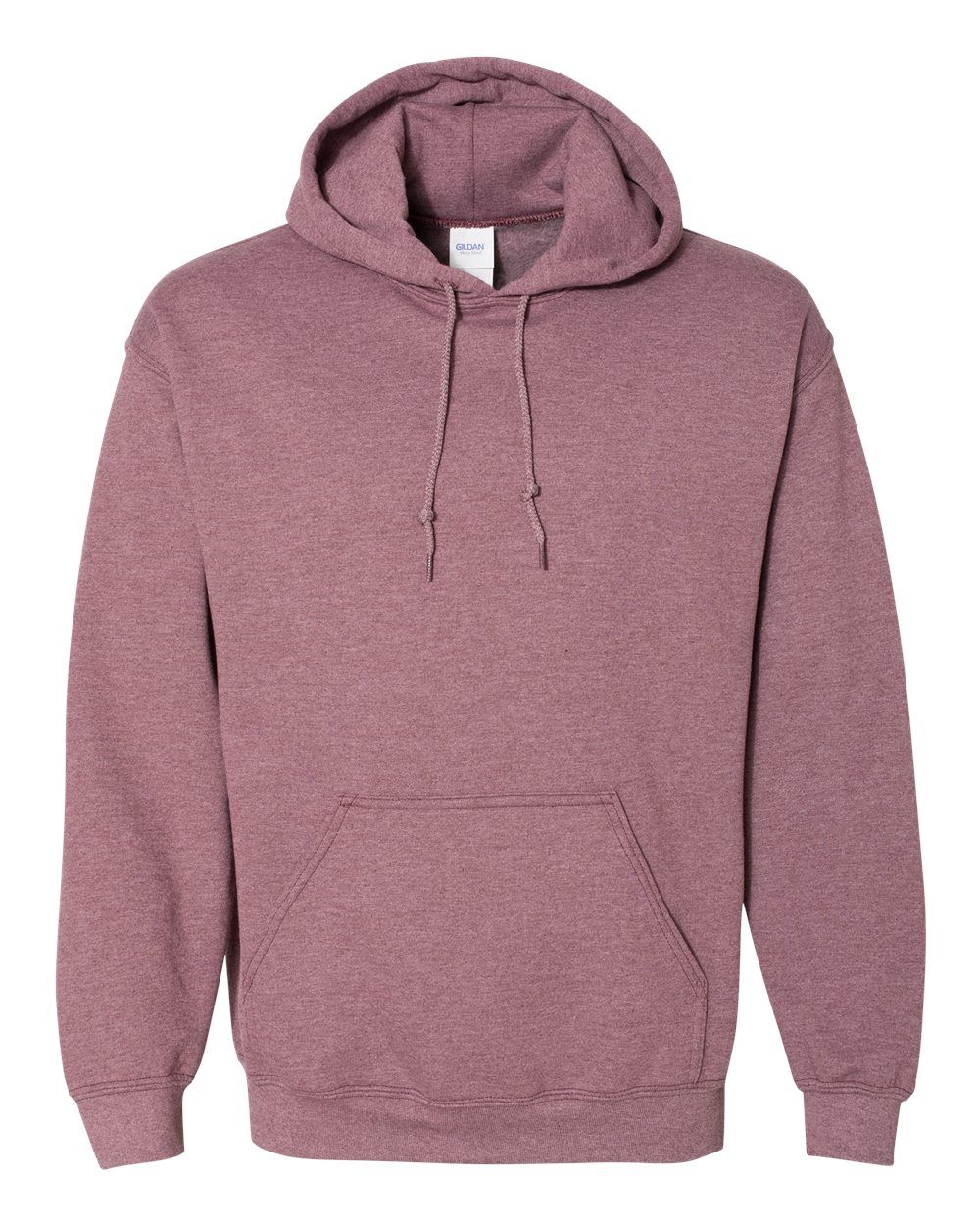 Gildan 50/50 Hoodie - HEATHER DARK MAROON, Print Options: No Print, Size: XS