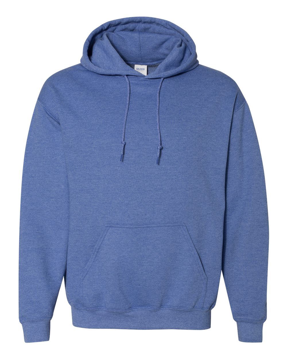 Gildan 50/50 Hoodie - HEATHER DEEP ROYAL, Print Options: No Print, Size: XS