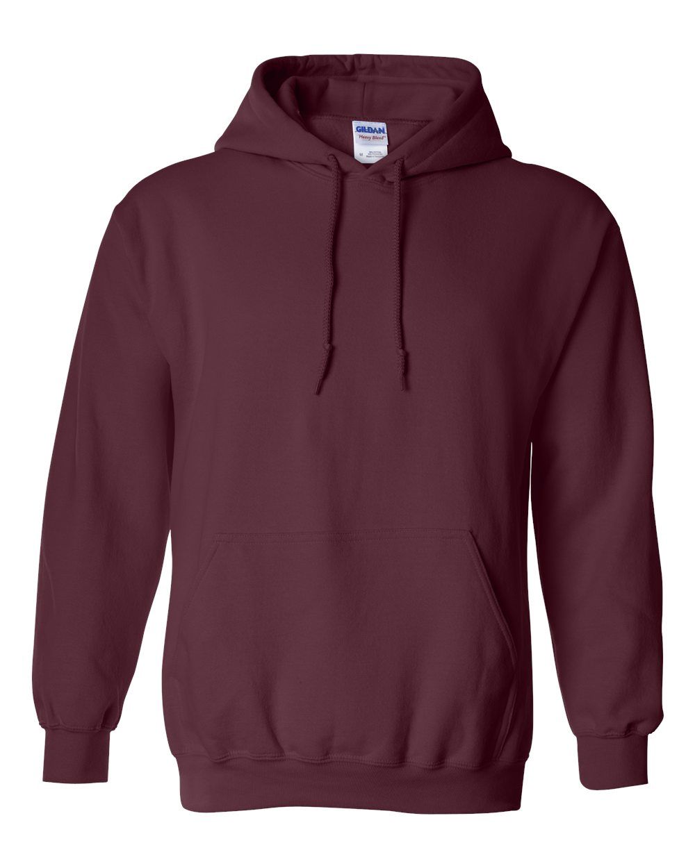 Gildan 50/50 Hoodie - MAROON, Print Options: No Print, Size: XS