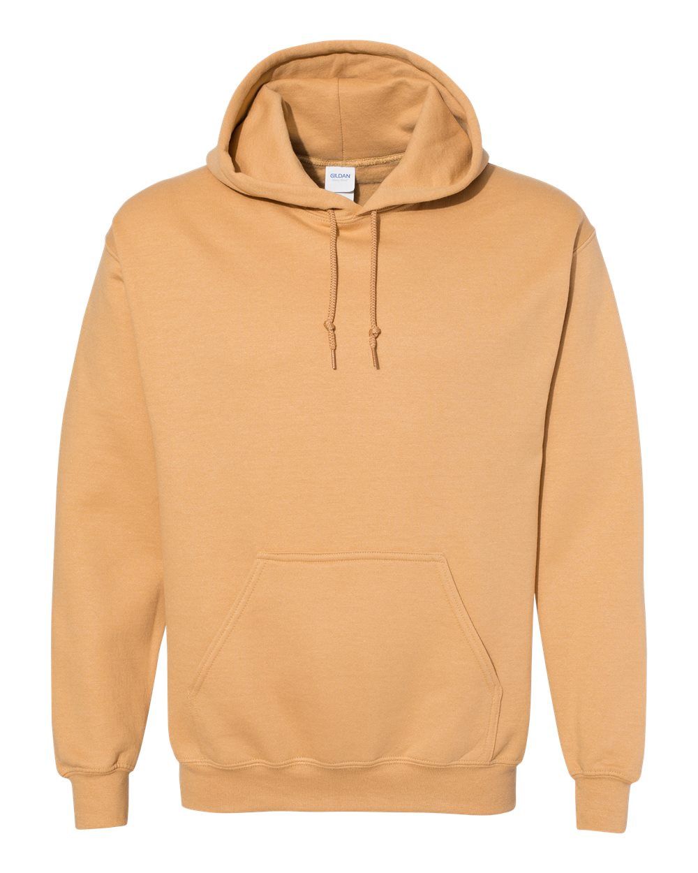 Gildan 50/50 Hoodie - OLD GOLD, Print Options: No Print, Size: XS