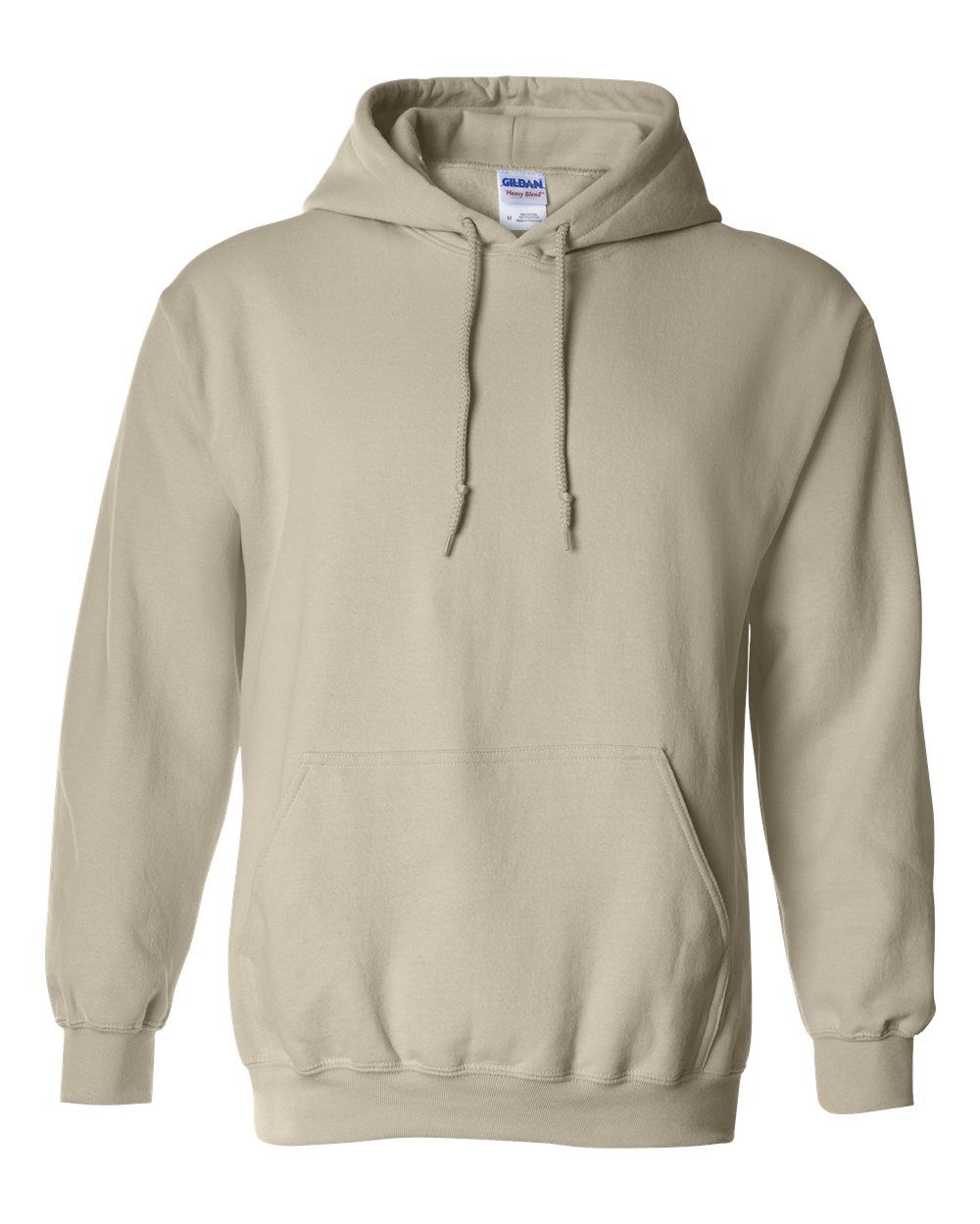 Gildan 50/50 Hoodie - SAND, Print Options: No Print, Size: XS