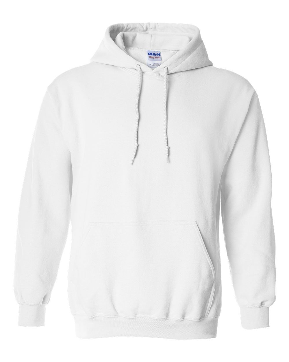 Gildan 50/50 Hoodie - WHITE, Print Options: No Print, Size: XS