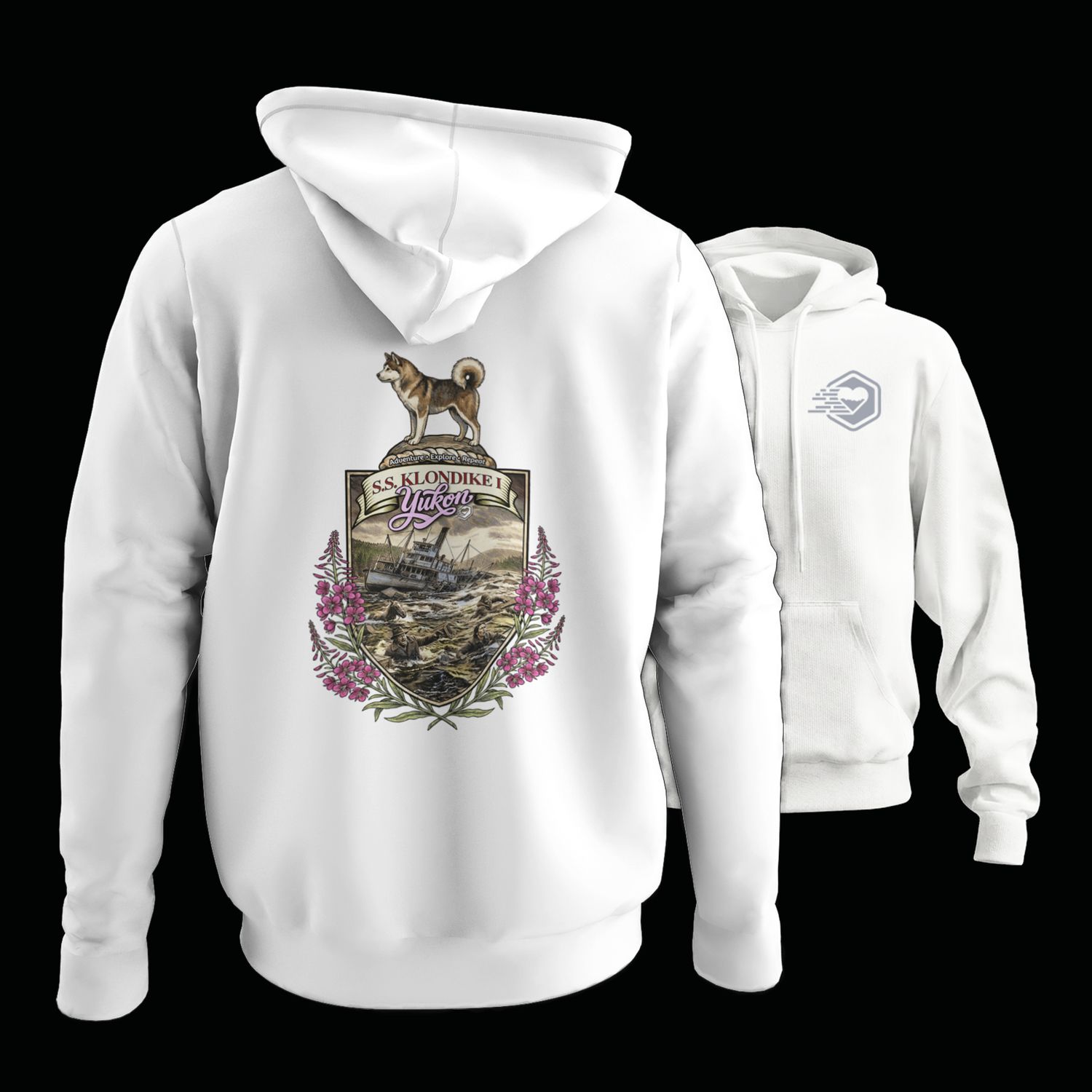 Love Yukon - SS Klondike 1 Crest, Colour: White, Size: Small