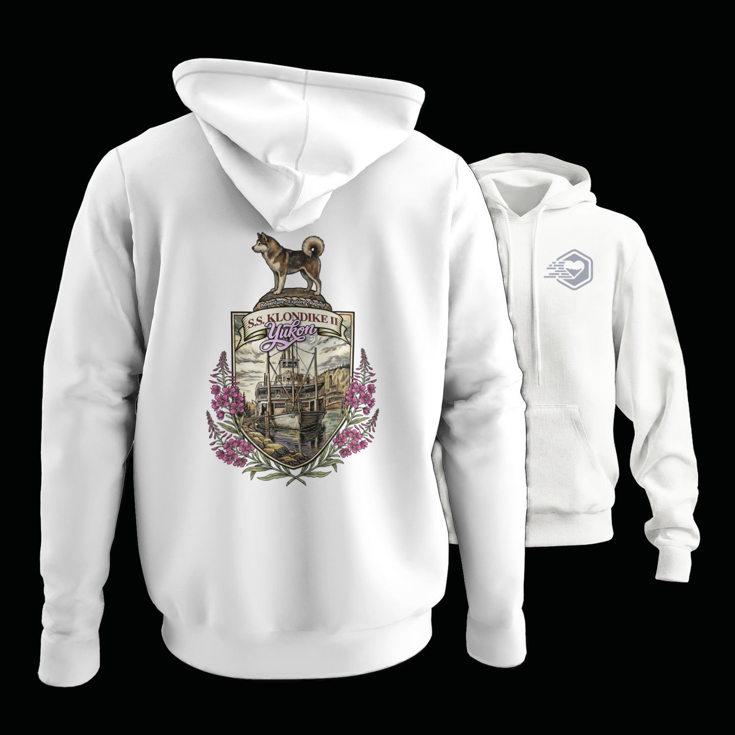 Love Yukon - SS Klondike 2 Crest, Colour: White, Size: Small