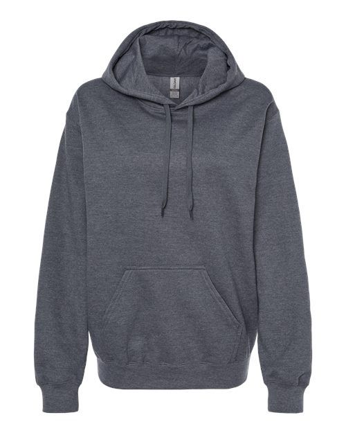 Gildan Softstyle Hoodie - DARK HEATHER, Print Options: No Print, Size: Small