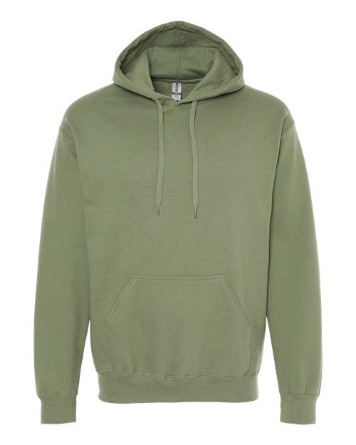 Gildan Softstyle Hoodie - MILITARY GREEN, Print Options: No Print, Size: Small