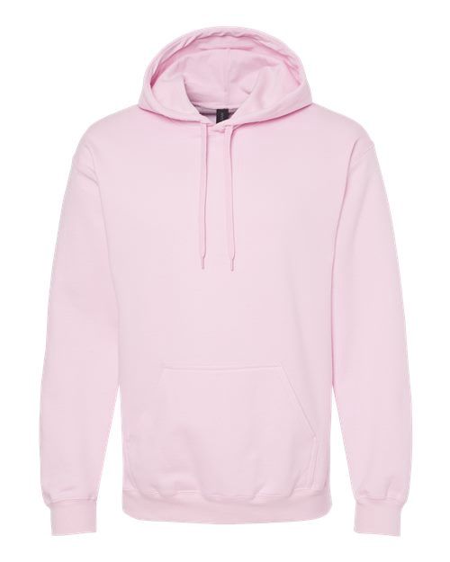 Gildan Softstyle Hoodie - LIGHT PINK, Print Options: No Print, Size: Small