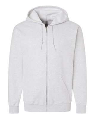 Gildan 50/50 Zip Hoodie - ASH