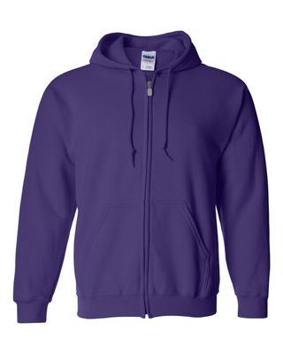 Gildan 50/50 Zip Hoodie - PURPLE