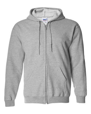 Gildan 50/50 Zip Hoodie - SPORT GREY