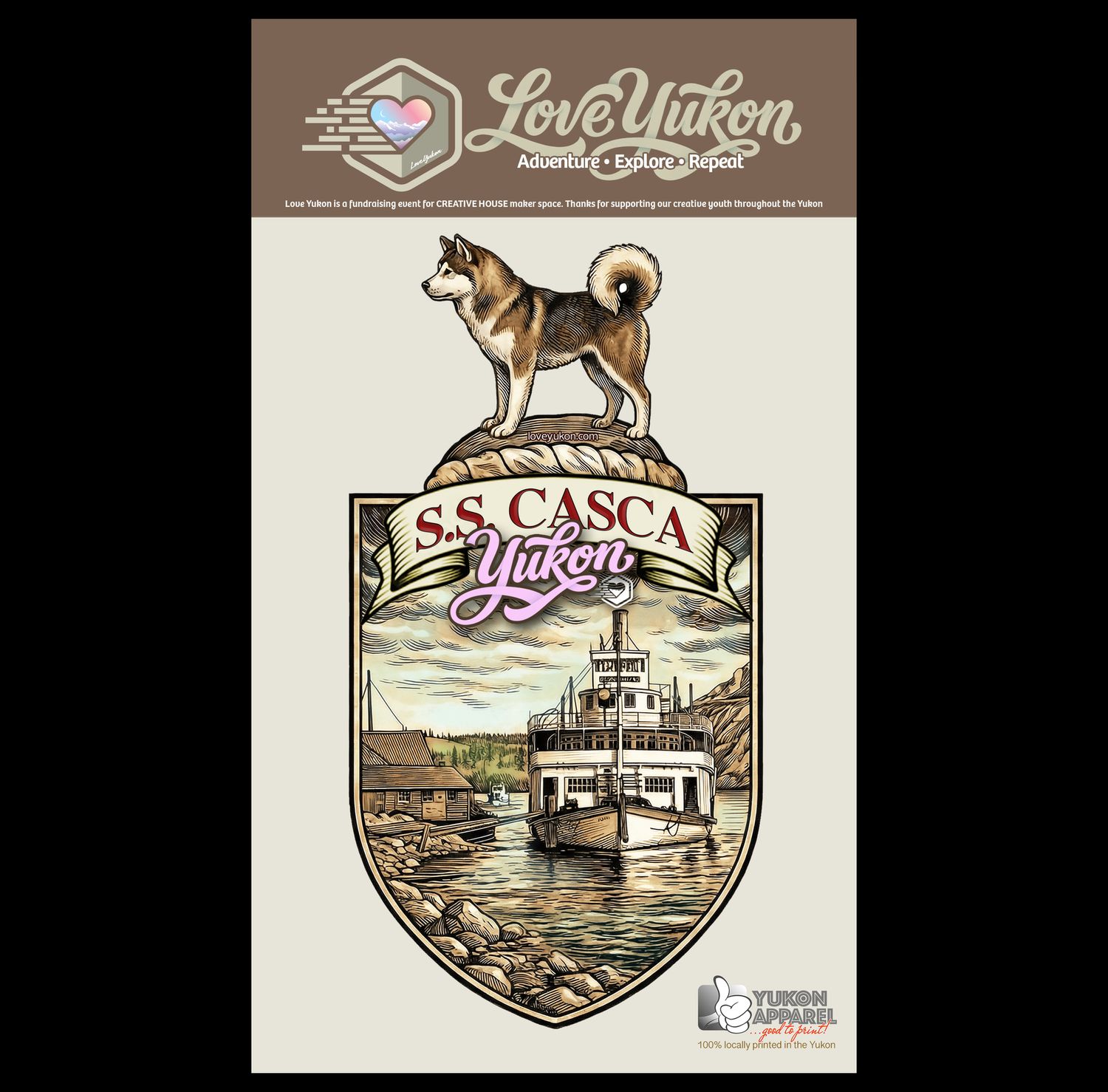 Love Yukon Sticker - SS Casca Crest