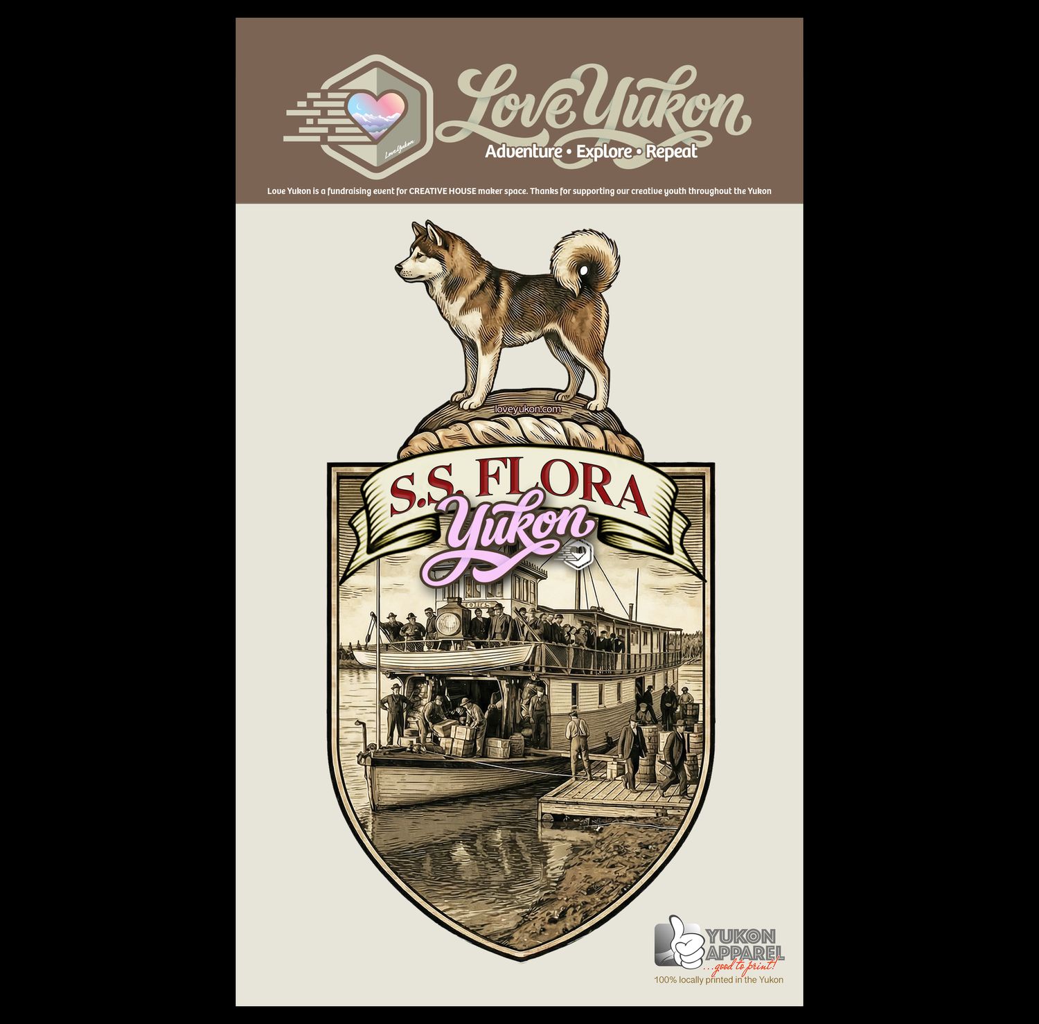 Love Yukon Sticker - SS Flora Crest