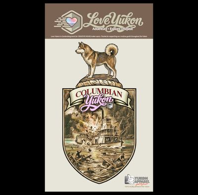 Love Yukon Sticker - Columbian Crest