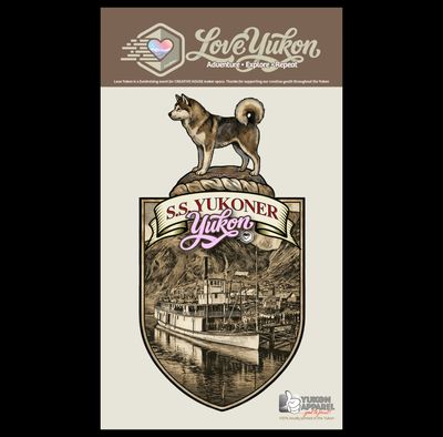Love Yukon Sticker - SS Yukoner Crest