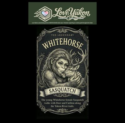 Love Yukon Sticker - Whitehorse 1 Sasquatch