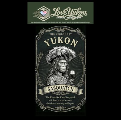 Love Yukon Sticker - Yukon Sasquatch
