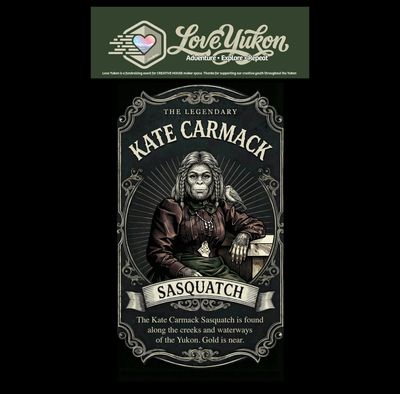 Love Yukon Sticker - Kate Carmack Sasquatch