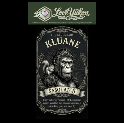 Love Yukon Sticker - Kluane Sasquatch