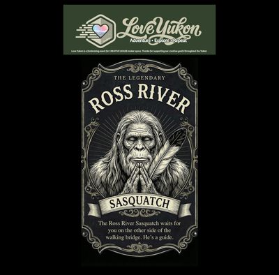 Love Yukon Sticker - Ross River Sasquatch