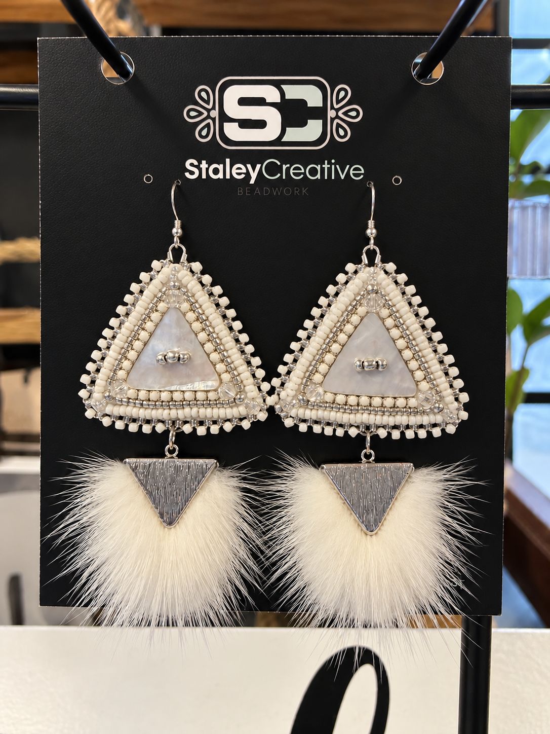 SC - Salmon &amp; Mink - White Triangles