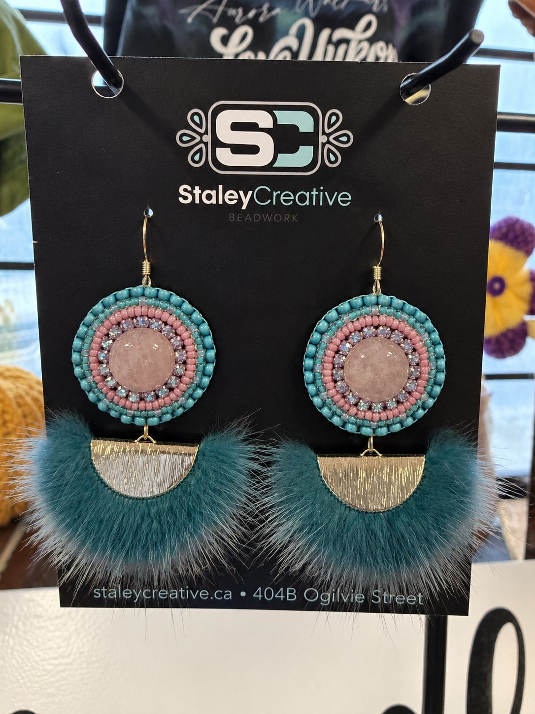 SC - Salmon &amp; Mink - Teal Rose Quartz