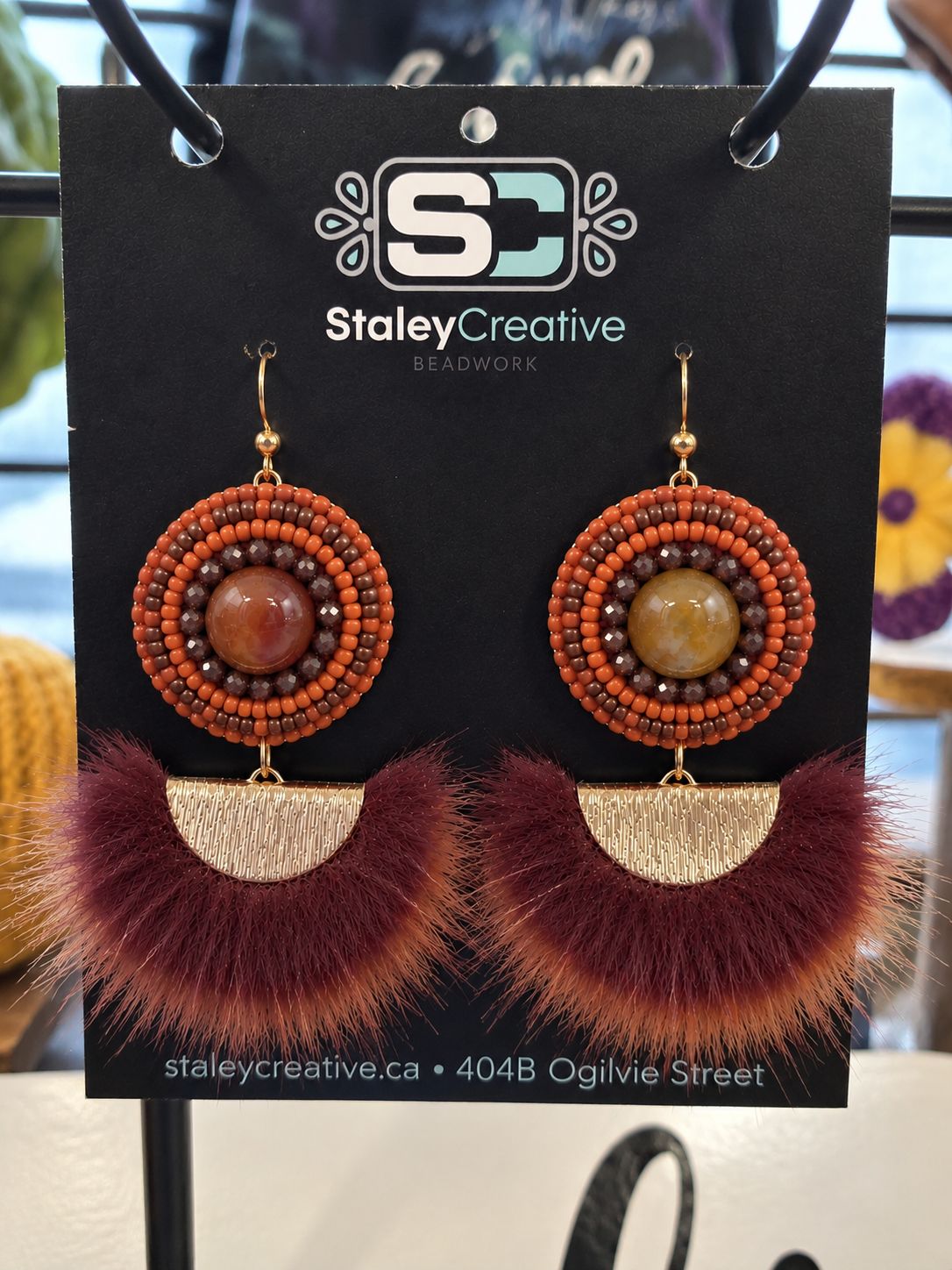SC - Salmon &amp; Mink - Carnelian Garnet Gold