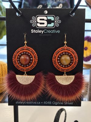 SC - Salmon &amp; Mink - Carnelian Garnet Gold