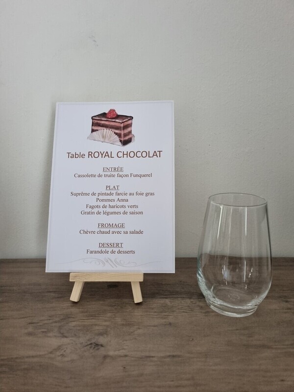 Menu Gourmandise