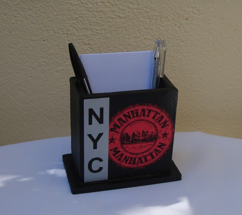Pot à carte et stylos New York