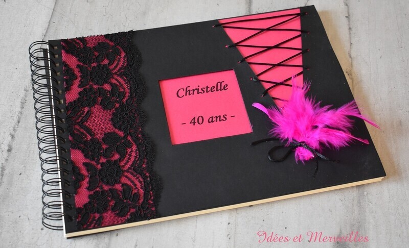 livre d'or mariage thème cabaret