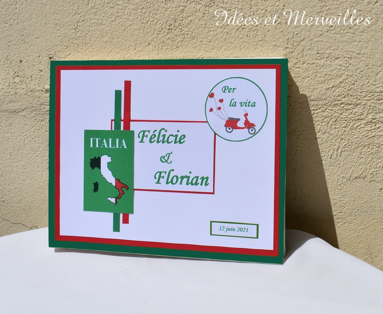 Livre d'or thème Italie