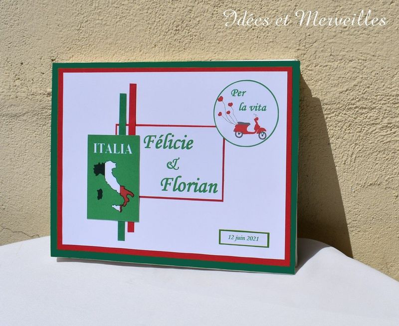 Livre d'or thème Italie