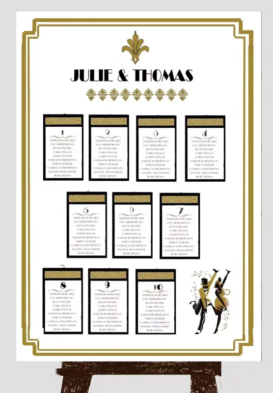 Plan de table Gatsby