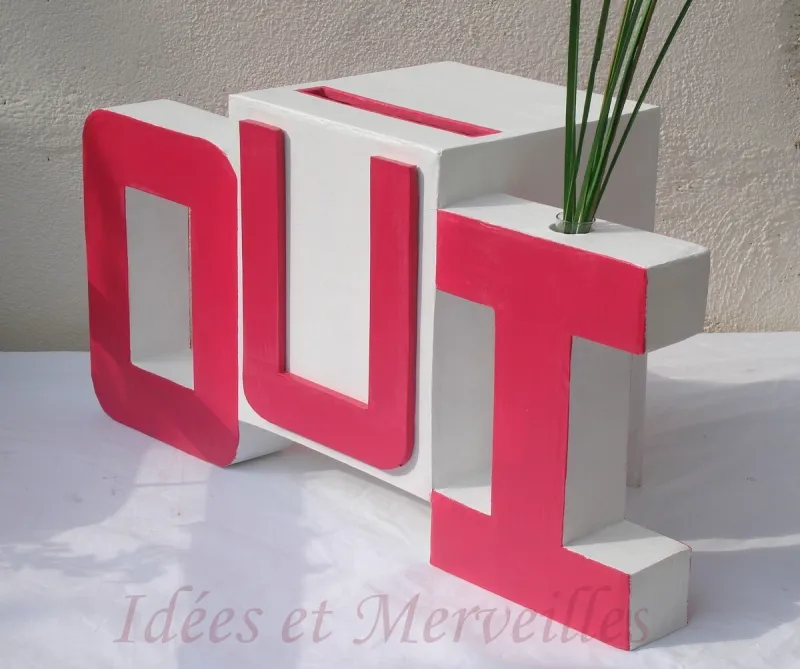 Urne mariage UN GRAND OUI