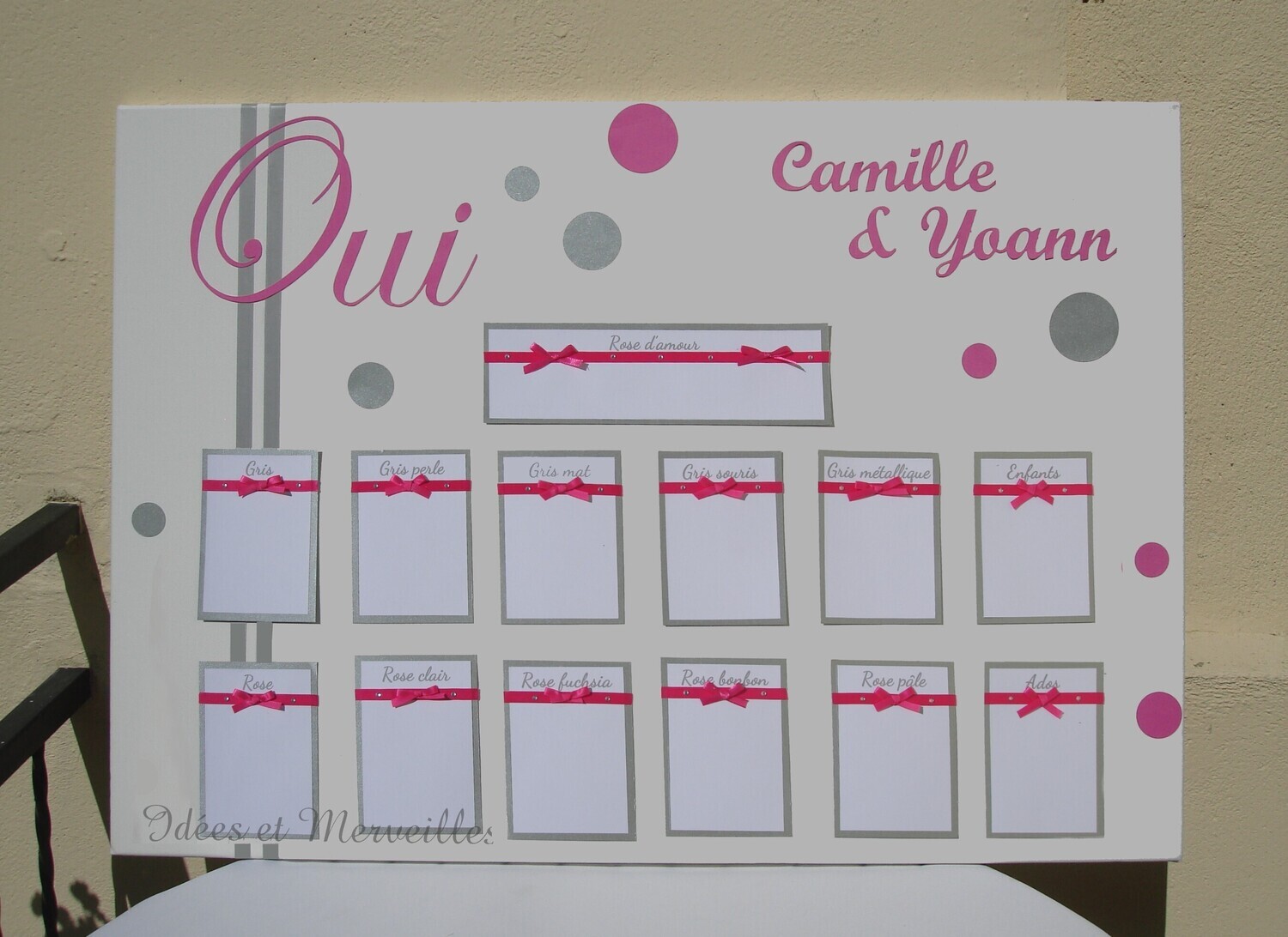 Plan de table Mariage Plan de table Mariage "OUI"