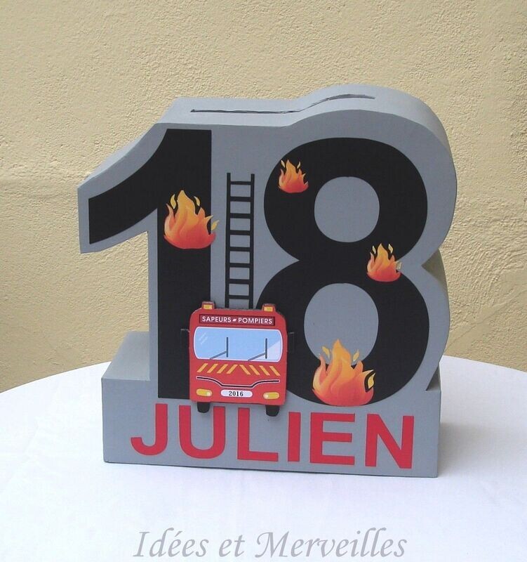 urne thème pompier