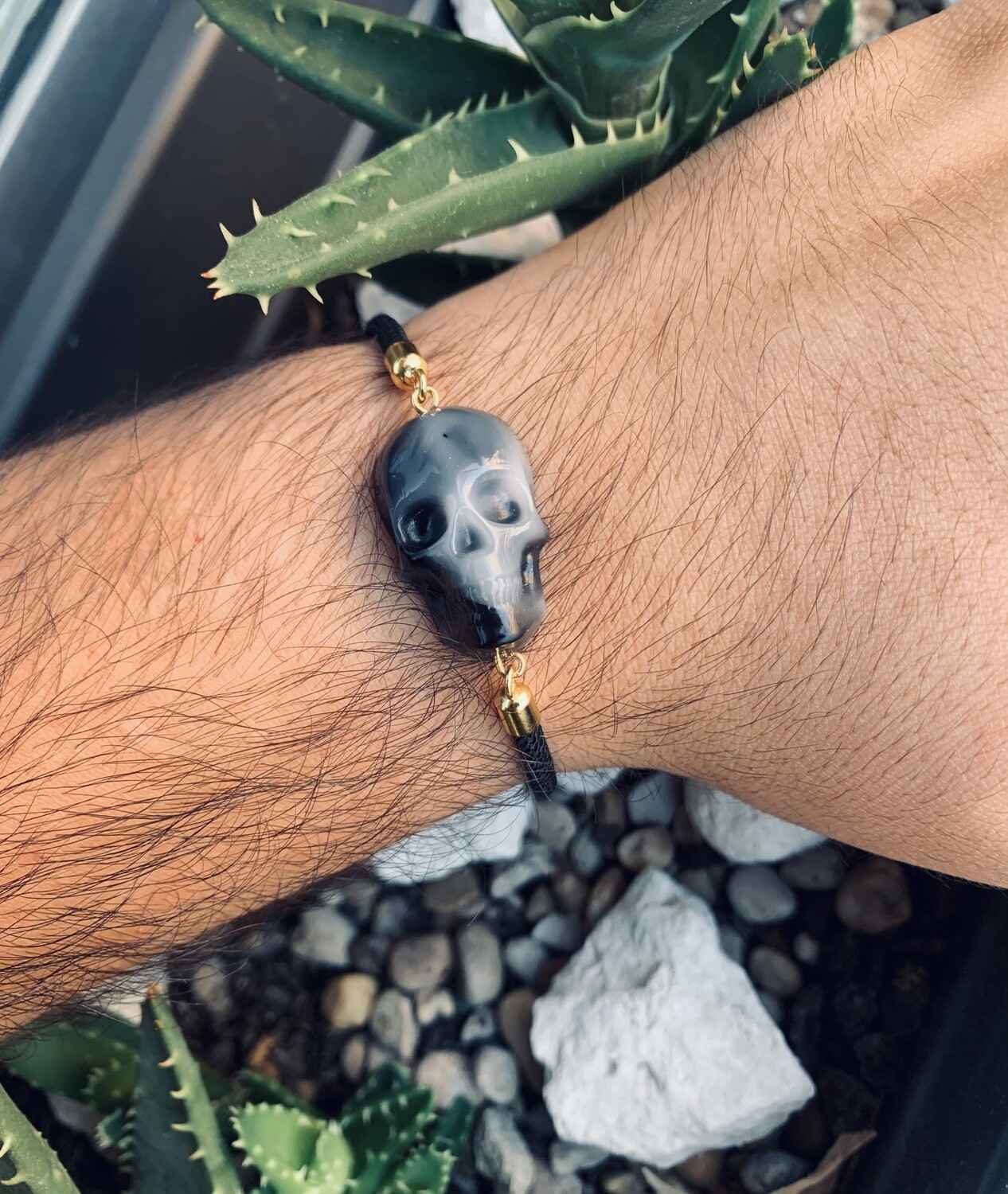 Pulsera Calavera B&amp;N