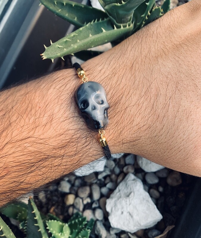 Pulsera Calavera B&amp;N