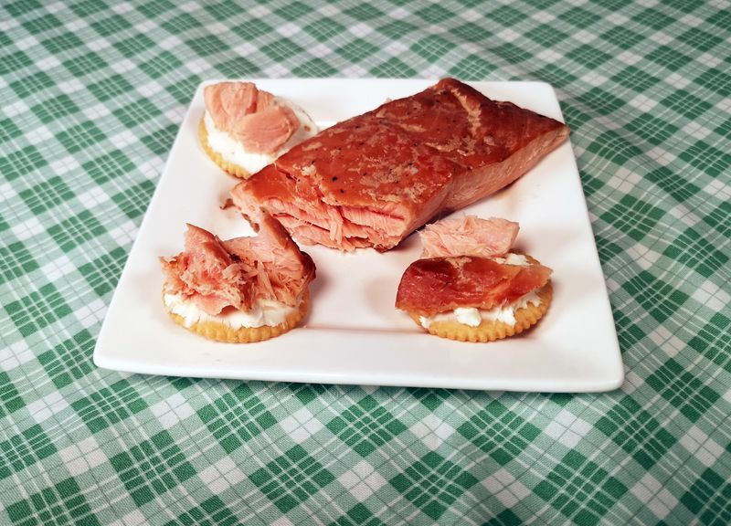 Saumon fumé à chaud