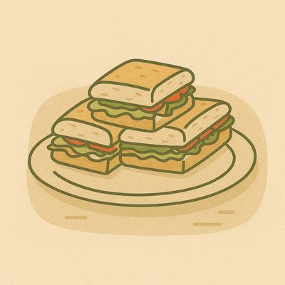 Plateaux de sandwichs